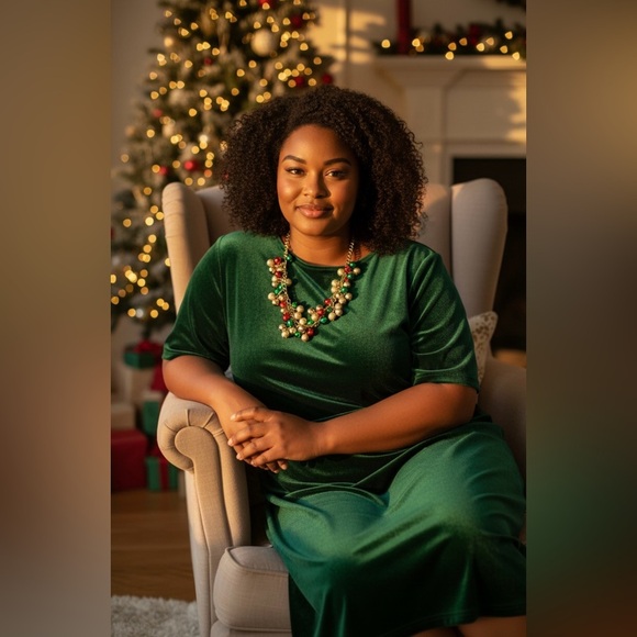 CHRISTMAS Colorful Beaded Necklace - Picture 3 of 3